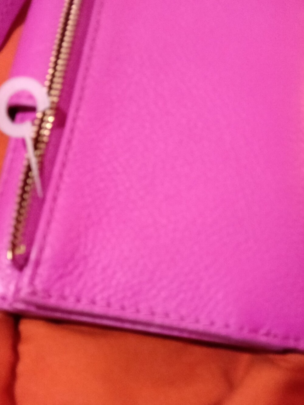 Fossil Emma RFID Bright Pink Leather Clutch Wallet Wristlet - Picture 4 of 7